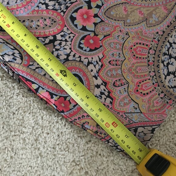 Y2K Made in Canada Vintage Paisley Keyhole Gothic Maid Top - Picture 13 of 14